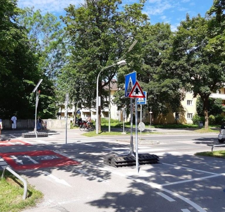 Vorfahrt für den Fuß- und Radverkehr in Baumkirchen Mitte 1